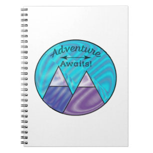 Cuaderno La aventura espera los picos de montaña