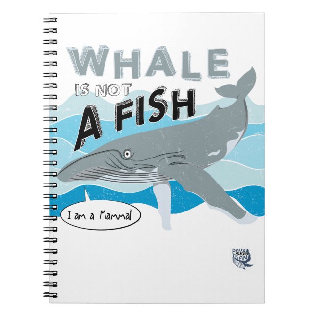 Cuaderno La ballena no es un pez (Frente)