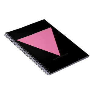 Cuaderno La bandera del triángulo rosa de SlipperyJoe's sím