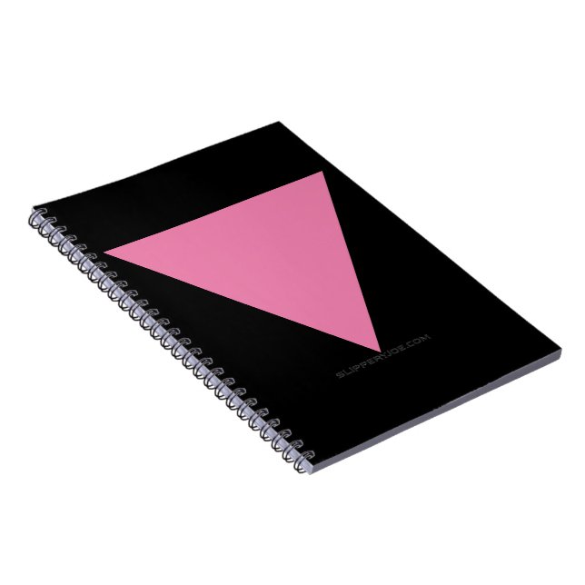 Cuaderno La bandera del triángulo rosa de SlipperyJoe's sím (Lado Derecho)