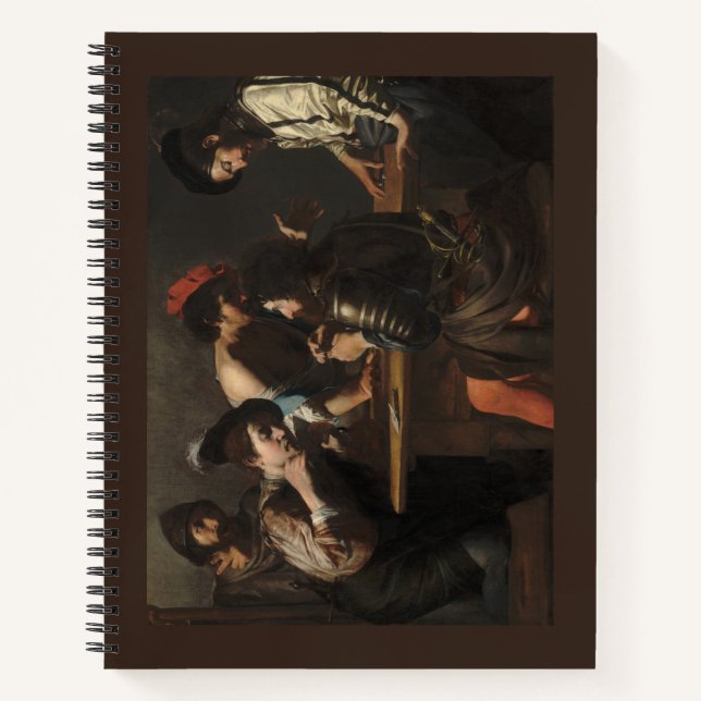 Cuaderno La barata y los soldados mercenarios jugando carta (Anverso)