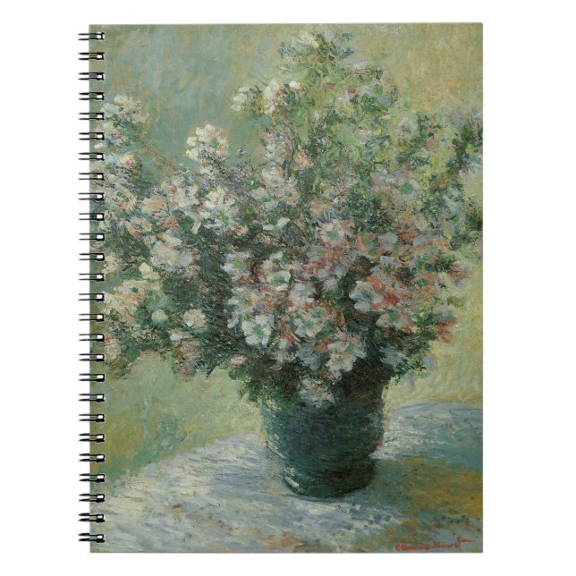 Cuaderno La barrera de flores de Claude Monet (Frente)