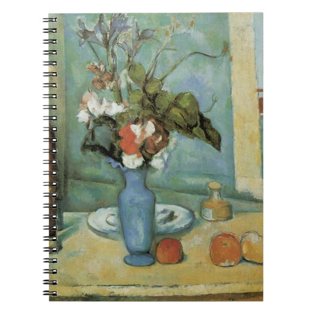Cuaderno La base azul (flores y fruta) de Paul Cezanne (Frente)