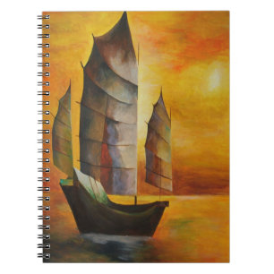 Cuaderno La basura china en ocre y amarillo