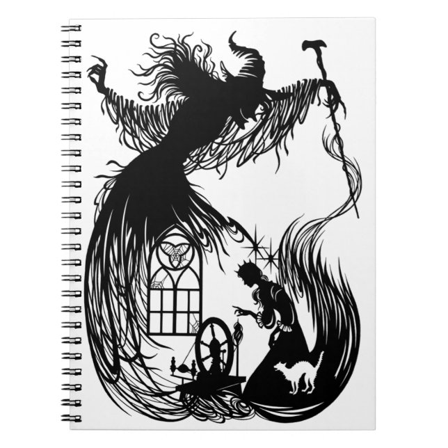 Cuaderno La Bella Durmiente y la Bruja Malvada (Frente)