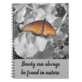Cuaderno La belleza de la naturaleza Monarca Foto Mariposa