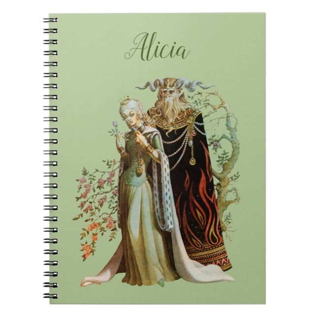 Cuaderno La belleza personalizada y la bestia (Frente)