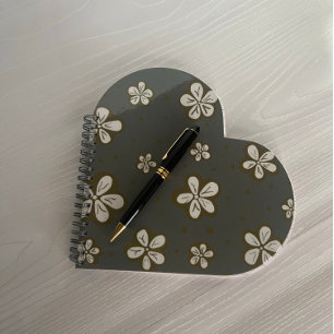 Cuaderno La belleza simple gris y blanco me olvidan las noc