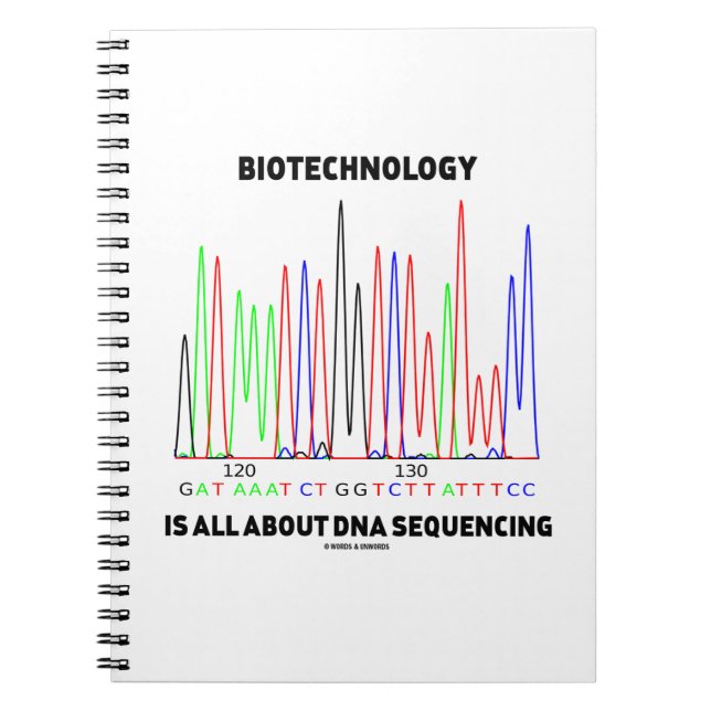 Cuaderno La Biotecnología Es Todo Sobre La Secuencia De ADN (Frente)
