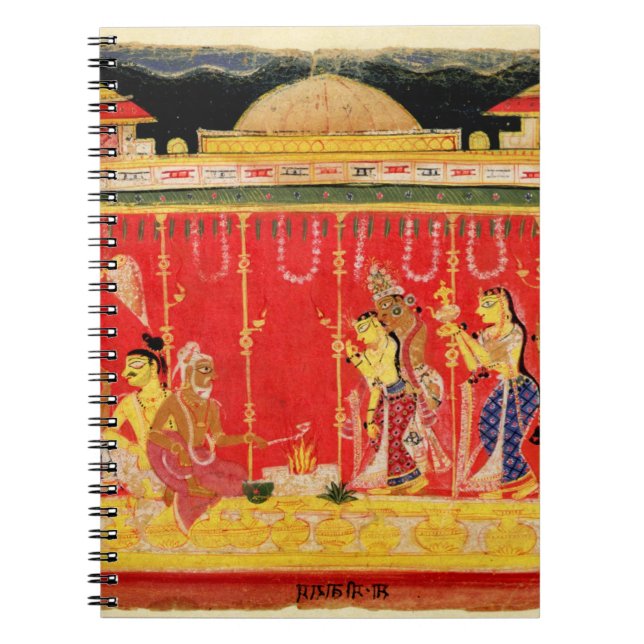 Cuaderno La boda de los padres de Krishna, de una (Frente)