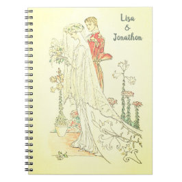 Cuaderno La Boda victoriana de moda Bride Groom