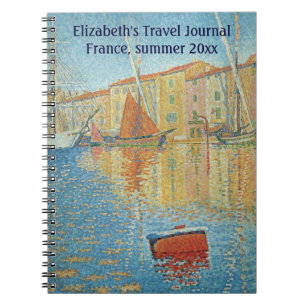 Cuaderno La Boya Roja de Paul Signac, Pointillismo Vintage