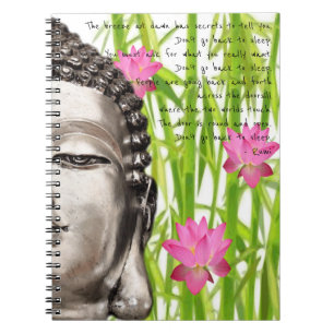 Cuaderno La brisa en el diario de Rumi Buda del amanecer