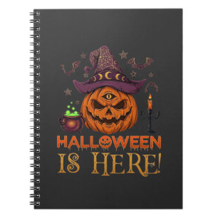 Cuaderno La Bruja De La Calabaza Del Sombrero De Halloween