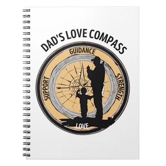Cuaderno La brújula de amor de papá (Frente)