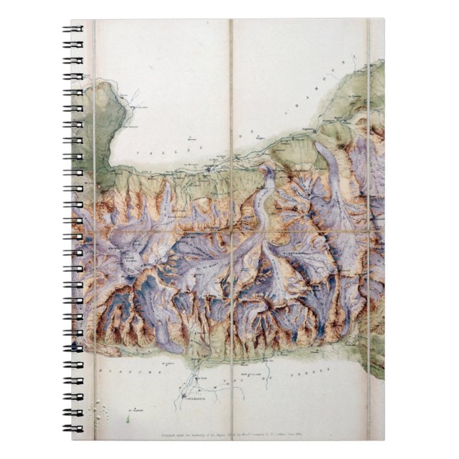 Cuaderno La cadena de Mont Blanc, de una encuesta real (Frente)