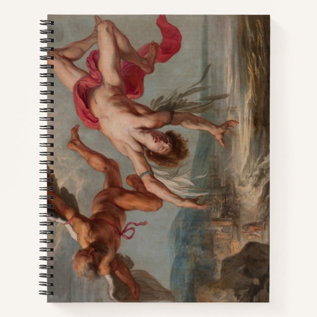 Cuaderno La caída de Icarus (por Jacob Peter Gowy) (Anverso)