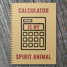 Cuaderno La calculadora es mi contadora cómica espiritual