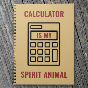 Cuaderno La calculadora es mi contadora cómica espiritual