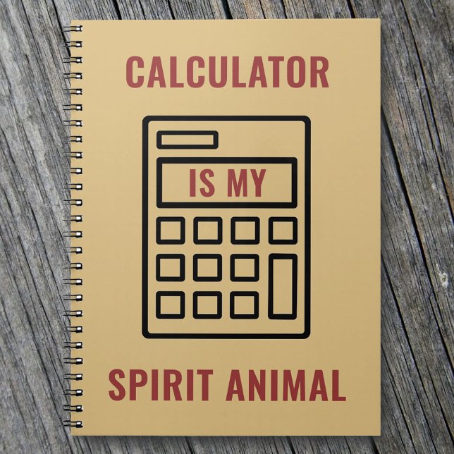 Cuaderno La calculadora es mi contadora cómica espiritual (Subido por el creador)
