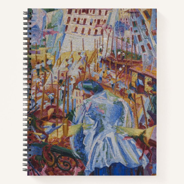 Cuaderno La calle entra en la casa - Umberto Boccioni (Anverso)