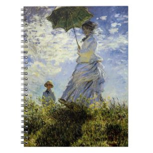Cuaderno La caminata, la dama con una sombrilla