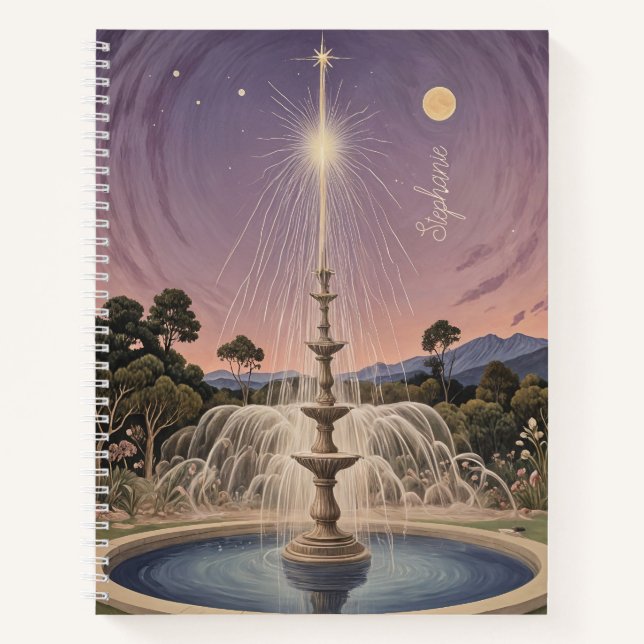 Cuaderno La canción de cuna de lavanda personalizada (Anverso)