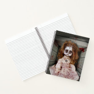 Cuaderno La cara pálida de SlipperyJoe la sangre espeluznan
