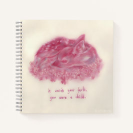 Cuaderno La carga de un niño: El alba rosado