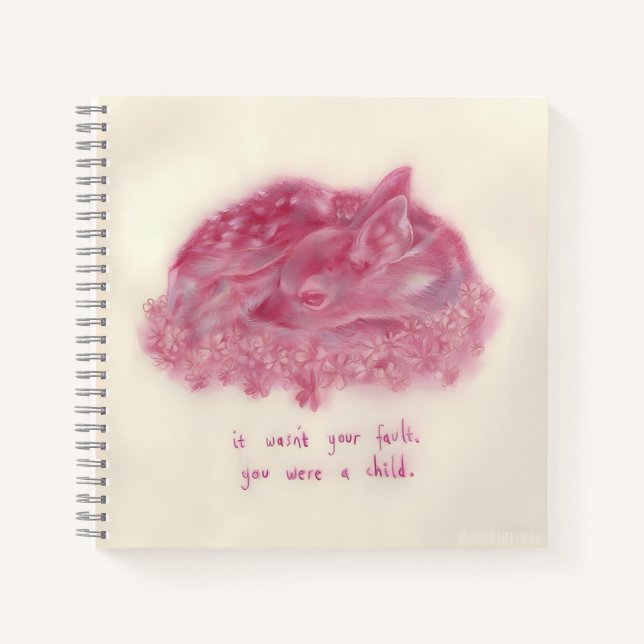 Cuaderno La carga de un niño: El alba rosado (Anverso)