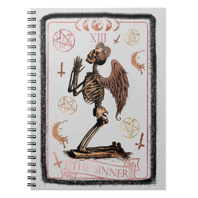 Cuaderno La carta de Sinner Tarot (Frente)