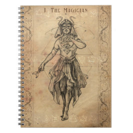 Cuaderno La carta de tarot mago artística
