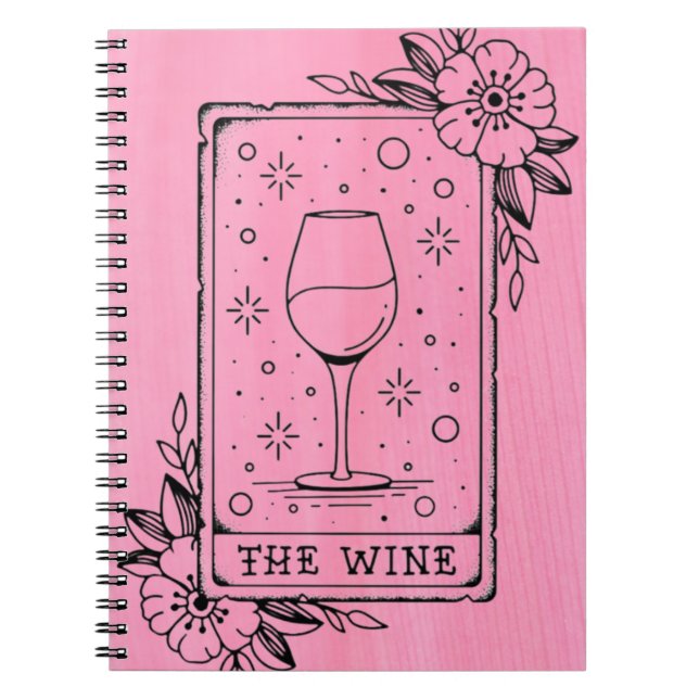 Cuaderno La carta del tarot del vino (Frente)
