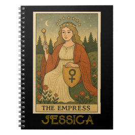 Cuaderno La carta del tarot La Emperatriz Unisex