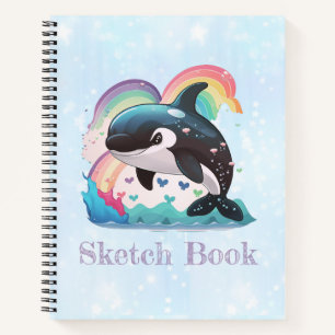 Cuaderno La caza de ballenas asesina de Kawaii Orca llueve 