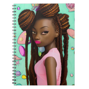 Cuaderno La caza de huevos en Pascua Chica negro Chicas Mel