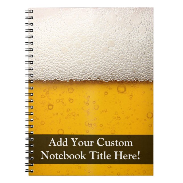 Cuaderno La cerveza burbujea primer (Frente)