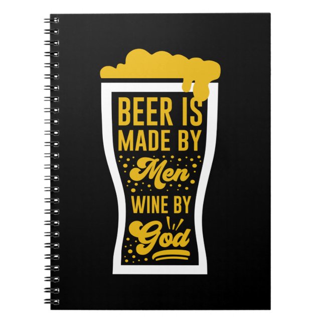 Cuaderno La cerveza es hecha por hombres (Frente)