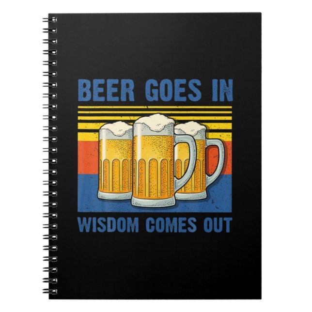 Cuaderno La Cerveza Sale Con Sabiduría... Viejo Cumpleaños. (Frente)