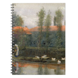 Cuaderno La charca de William Morris trabaja en la abadía