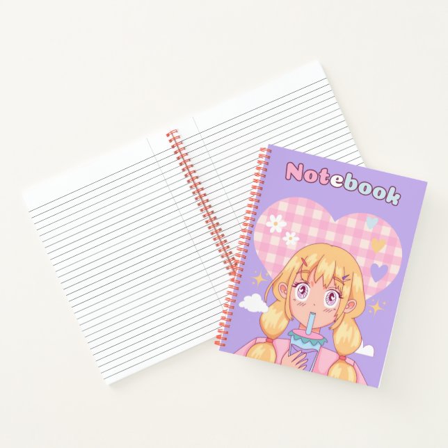 Cuaderno La Chica morada 💜 💗 ✨ por ella (Interior)