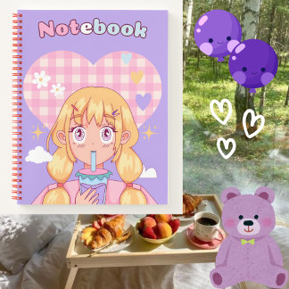 Cuaderno La Chica morada 💜 💗 ✨ por ella