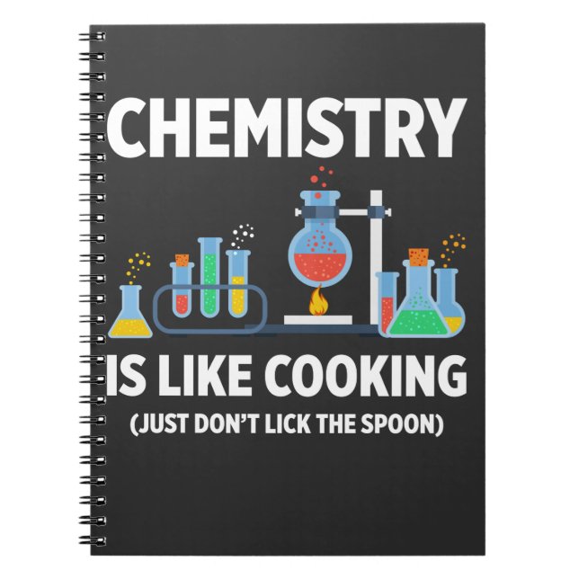 Cuaderno La ciencia de la química como la cocina no lamen l (Frente)