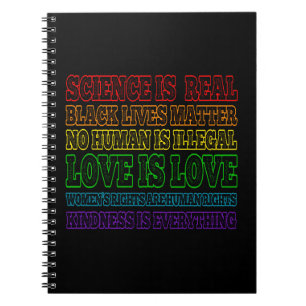 Cuaderno La ciencia es la verdadera materia de vidas negras