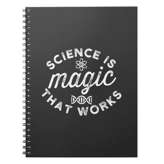 CUADERNO LA CIENCIA ES MÁGICA QUE FUNCIONA. (Frente)