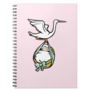 Cuaderno La cigüeña lleva a una niña