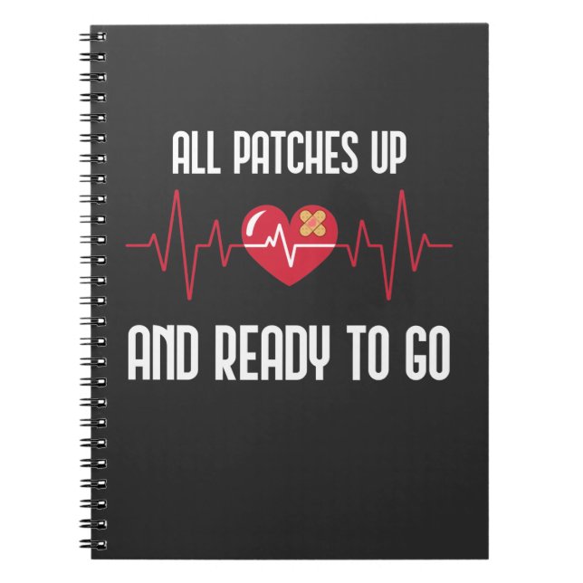 Cuaderno La Cirugía Post-Corazón Se Ve Bien Pasando Por Alt (Frente)
