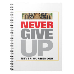 Cuaderno La cita motivadora nunca se rinde