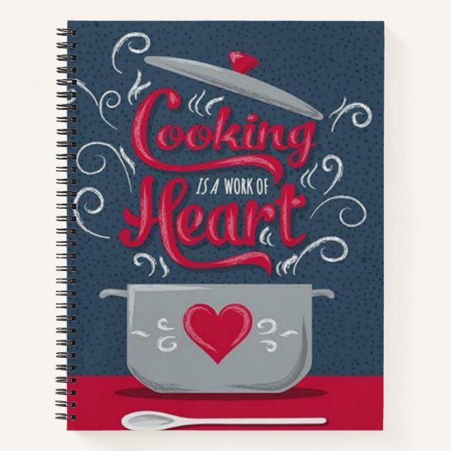 Cuaderno La cocina es un trabajo de corazón (Anverso)