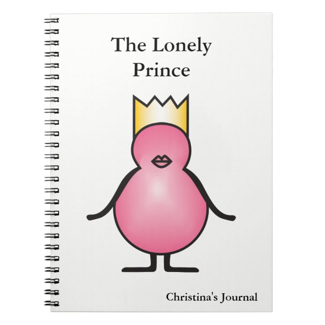 Cuaderno La colección solitaria de Prince personalizada (Frente)